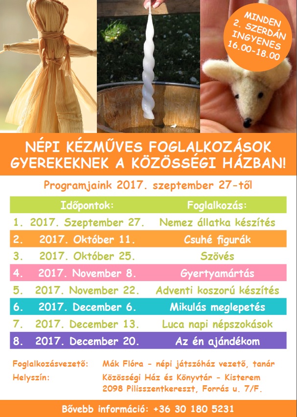 kézműves foglalkozás